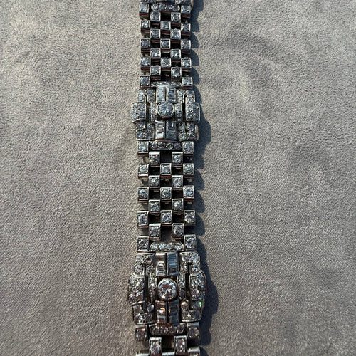 Bracelet Bracelet Art déco 15,30 ct 58 Facettes Bracelet