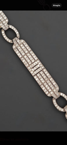 Bracelet Art déco - Bracelet en platine et diamants 58 Facettes Bracelet 2