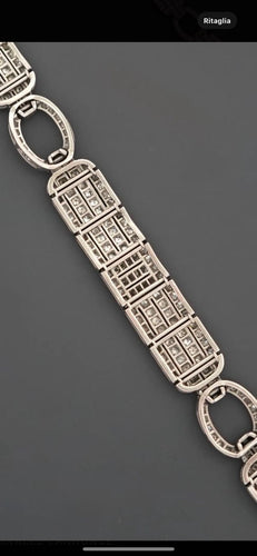 Bracelet Art déco - Bracelet en platine et diamants 58 Facettes Bracelet 2