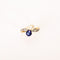 Bague 52 Bague Toi & Moi ancienne en platine, or jaune, perle et saphir 58 Facettes LMB-366