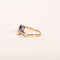 Bague 52 Bague Toi & Moi ancienne en platine, or jaune, perle et saphir 58 Facettes LMB-366