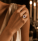 Bague 50 Bague vintage en or blanc, rubis non chauffé et diamants 58 Facettes Bague -0033