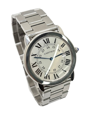 Montre Cartier Ronde Solo - Montre en acier 58 Facettes 2048