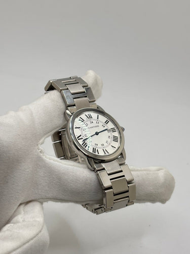 Montre Cartier Ronde Solo - Montre en acier 58 Facettes 2048