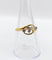 Bague 56 Bague trèfle Art nouveau en or 18k et platine 58 Facettes A07476