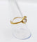 Bague 56 Bague trèfle Art nouveau en or 18k et platine 58 Facettes A07476