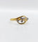 Bague 56 Bague trèfle Art nouveau en or 18k et platine 58 Facettes A07476