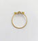 Bague 56 Bague trèfle Art nouveau en or 18k et platine 58 Facettes A07476