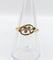 Bague 56 Bague trèfle Art nouveau en or 18k et platine 58 Facettes A07476