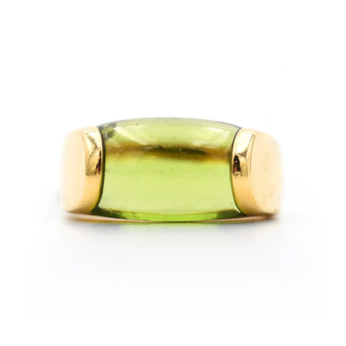 Bague 50 Bulgari Tronchetto - Bague en or 18 carats et péridot 58 Facettes 642A25_M