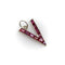 Pendentif Rétro - Pendentif V for Victory en platine et rubis 58 Facettes 11147