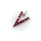 Pendentif Rétro - Pendentif V for Victory en platine et rubis 58 Facettes 11147