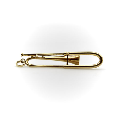 Pendentif Pendentif trombone mécanique en or 14K 58 Facettes 11149