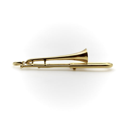 Pendentif Pendentif trombone mécanique en or 14K 58 Facettes 11149