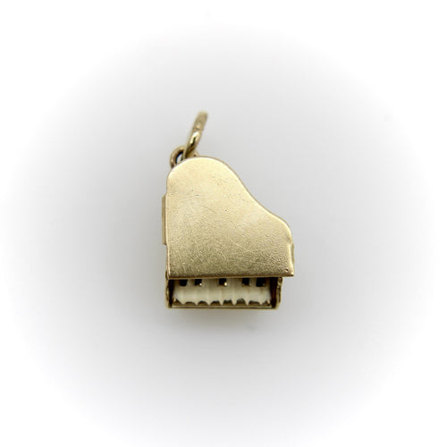 Pendentif Pendentif charm piano à queue en or 14K émaillé 58 Facettes 11150