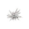 Broche Étoile - Broche en or blanc, platine, émeraudes et diamants 58 Facettes 35766