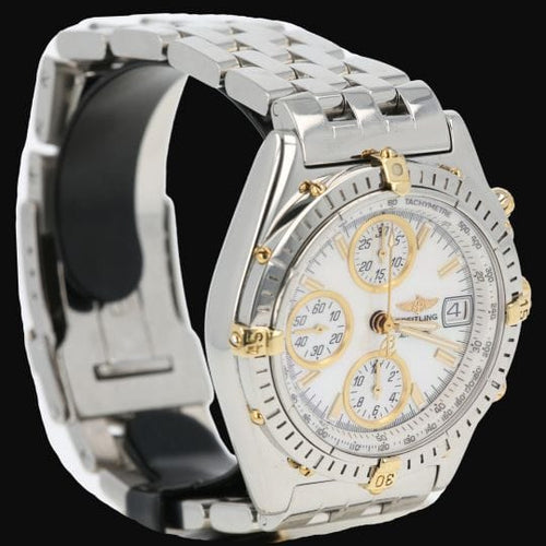 Montre Breitling Chronomat - Montre chronographe en or jaune et acier 58 Facettes MT46201