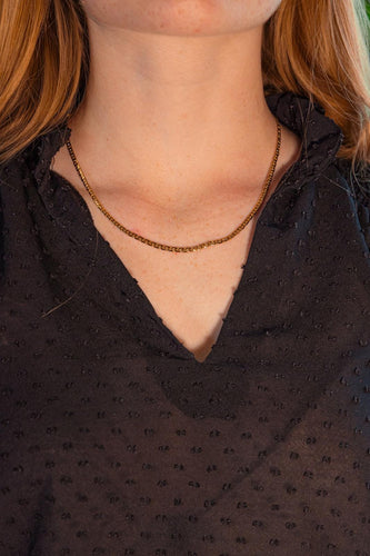 Collier Collier maille haricot en or jaune 58 Facettes 5725829CN