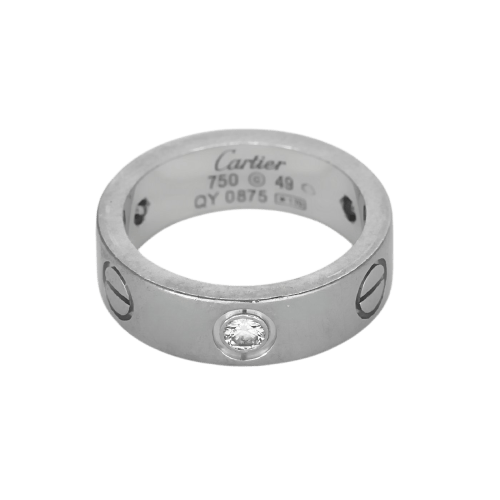 Cartier Love - Bague classique en or blanc et diamants 58 Facettes 58FC56