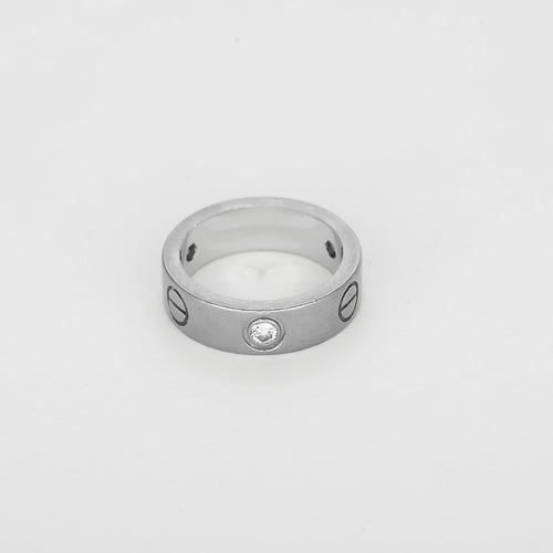 Cartier Love - Bague classique en or blanc et diamants 58 Facettes 58FC56