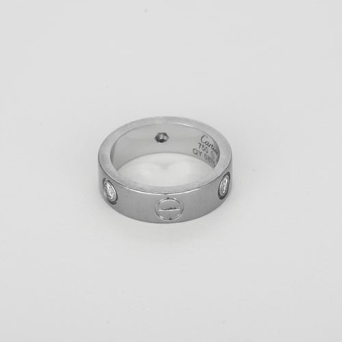 Cartier Love - Bague classique en or blanc et diamants 58 Facettes 58FC56