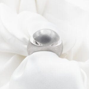 Bague 54 Bulgari Cabochon - Bague en or blanc satiné 58 Facettes 673A25_M