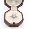 Bague 59 Bague en or blanc 18 ct avec diamant 58 Facettes 335/26 G