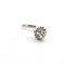 Bague 59 Bague en or blanc 18 ct avec diamant 58 Facettes 335/26 G
