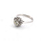 Bague 59 Bague en or blanc 18 ct avec diamant 58 Facettes 335/26 G