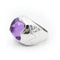 Bague 54 Bulgari Piramide XL - Bague en or blanc et améthyste 58 Facettes 166t26_M
