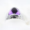 Bague 54 Bulgari Piramide XL - Bague en or blanc et améthyste 58 Facettes 166t26_M