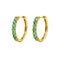 Boucles d'oreilles Boucles d'oreilles créoles en or 18K et émeraudes 58 Facettes GER1029YG