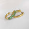Boucles d'oreilles Boucles d'oreilles créoles en or 18K et émeraudes 58 Facettes GER1029YG
