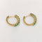 Boucles d'oreilles Boucles d'oreilles créoles en or 18K et émeraudes 58 Facettes GER1029YG