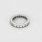 Bague 52 Alliance américaine - Bague en or gris et diamants princesse 58 Facettes B260361