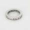 Bague 52 Alliance américaine - Bague en or gris et diamants princesse 58 Facettes B260361