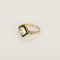 Bague 51 Bague Art déco en or jaune, platine, diamant et émeraudes 58 Facettes B260373