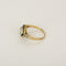 Bague 51 Bague Art déco en or jaune, platine, diamant et émeraudes 58 Facettes B260373