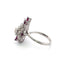 Bague 64 Bague en or blanc 18 kt avec diamants et rubis 58 Facettes 2049/G 248/26