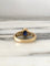 Bague 57.5 Bague en or jaune 18K, saphir et diamants 58 Facettes 276