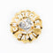 Bague 59 Chantecler Capri - Bague en or jaune et blanc avec diamants 58 Facettes 607A25_M