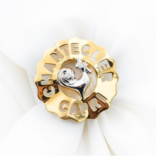 Bague 59 Chantecler Capri - Bague en or jaune et blanc avec diamants 58 Facettes 607A25_M