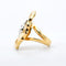 Bague 59 Chantecler Capri - Bague en or jaune et blanc avec diamants 58 Facettes 607A25_M