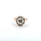 Bague 54 Bague en or rose 18 ct avec diamants taille ancienne 58 Facettes NOCODE