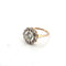 Bague 54 Bague en or rose 18 ct avec diamants taille ancienne 58 Facettes NOCODE