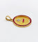 Pendentif Augis - Pendentif médaille d'amour en or 18k, diamant et rubis 58 Facettes A07500