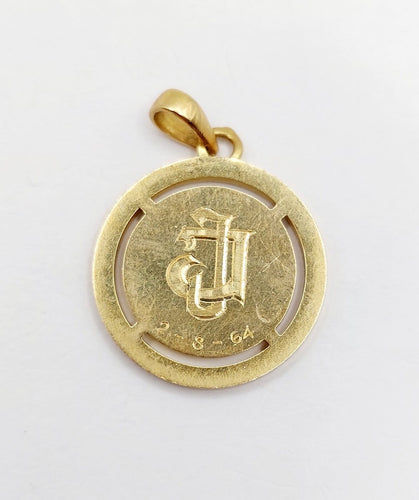 Pendentif Augis - Pendentif médaille d’amour en or 18K, diamant et rubis 58 Facettes A07500