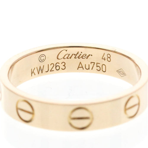 Bague 48 Cartier Love - Alliance en or rose 58 Facettes leb4lhg1au