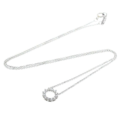 Pendentif Tiffany & Co. Open Circle - Pendentif en platine et diamants 58 Facettes c0d6fkubjh