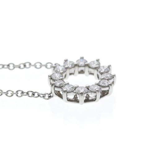 Pendentif Tiffany & Co. Open Circle - Pendentif en platine et diamants 58 Facettes c0d6fkubjh